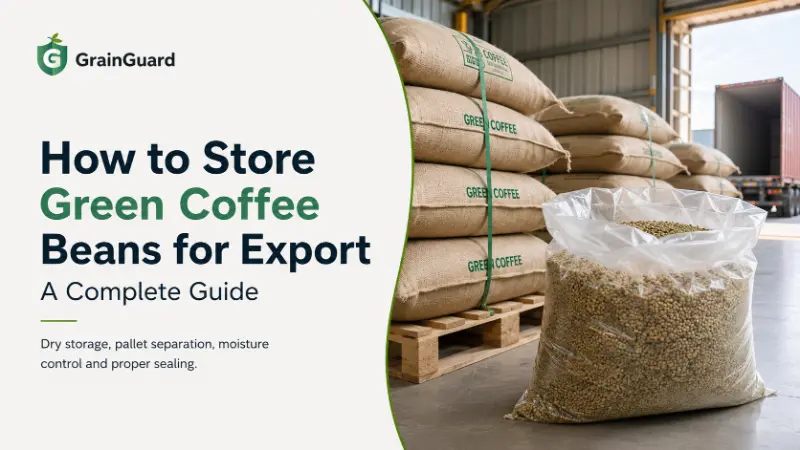 Hur man lagrar gröna kaffebönor för export: En komplett guide