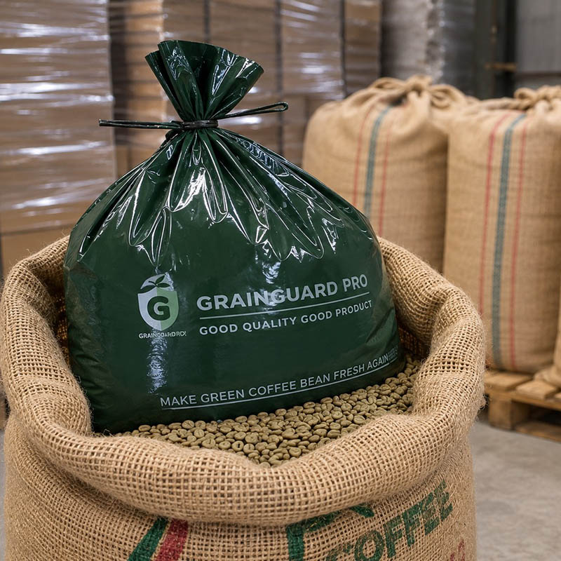 Hermetisk jute liner för kaffebönor